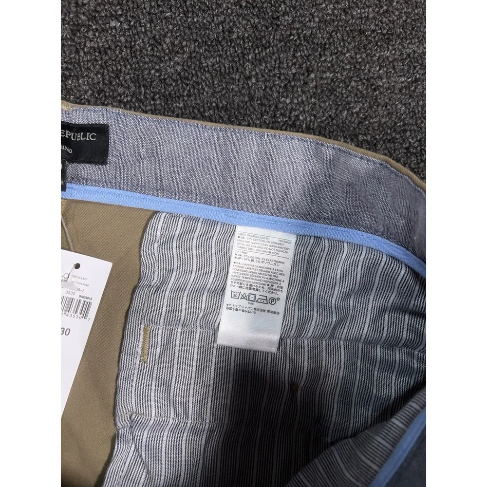 New Banana Republic Pants Men's 35x30 (Fits 36x29) Beige Aiden Stretch Chino